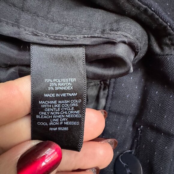 Express‎ Womens Columnist Bootcut Pants Size 10R Polyester & Rayon Blend Black - Picture 4 of 6